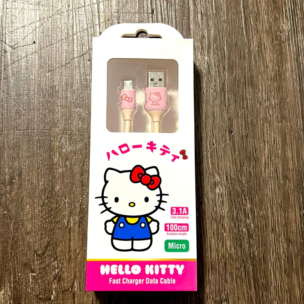 🌸Hello kitty 🌸 Fast Charger Data Cable from Sanrio Japan